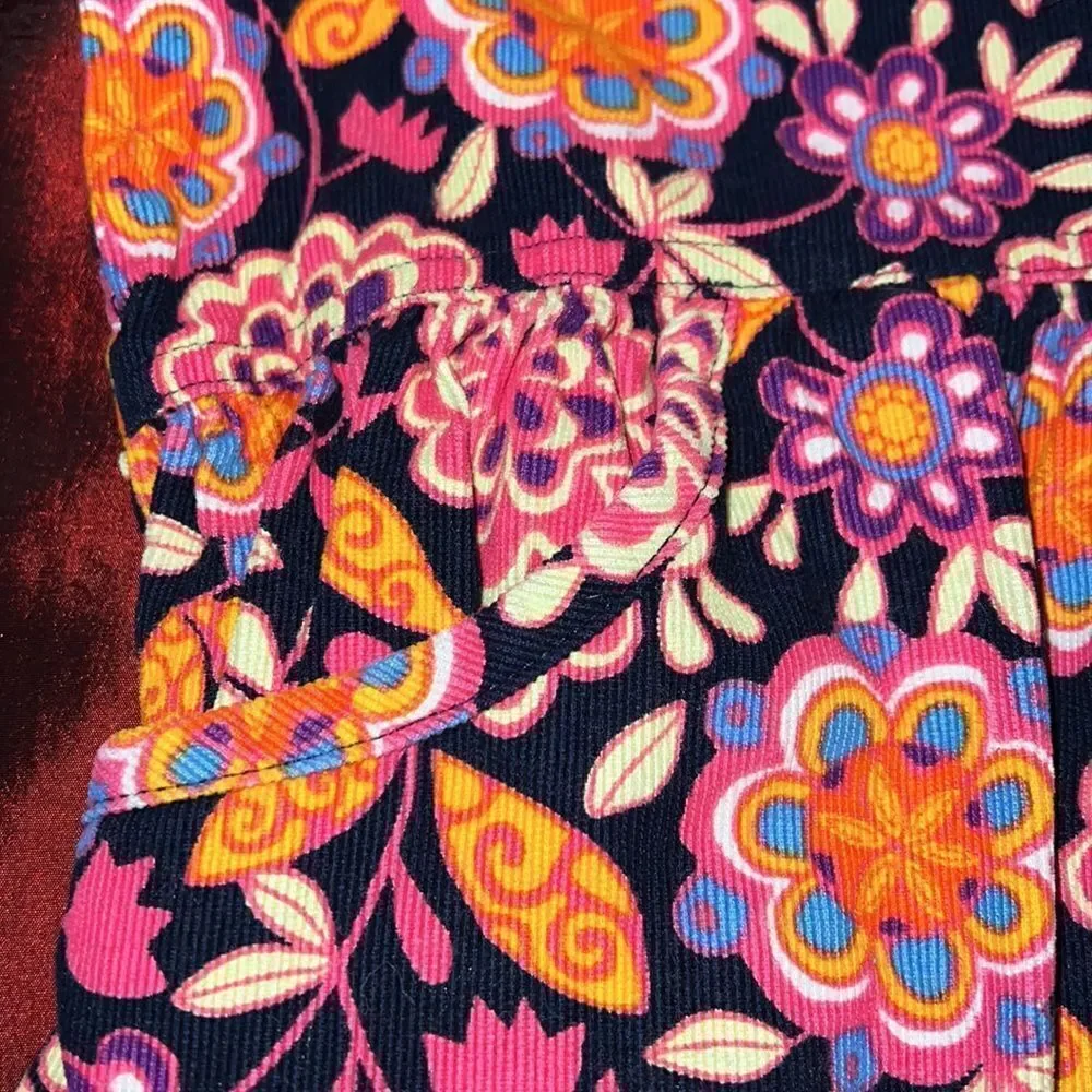 HANNA ANDERSSON girls corduroy autumn floral dress. Size 110 (5) - Picture 5 of 8